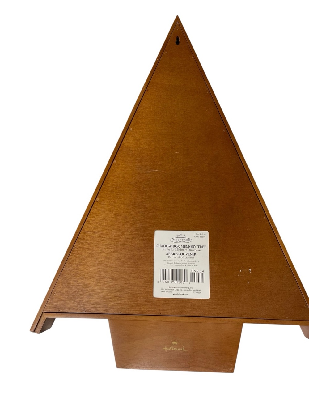 Hallmark Keepsake Trinket Ornament Display Tree Shadow Box Wooden Christmas - Picture 6 of 7